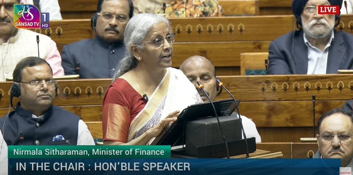 Union Finance Minister Nirmala Sitharaman presented Union Budget 2025-26 in the Parliament