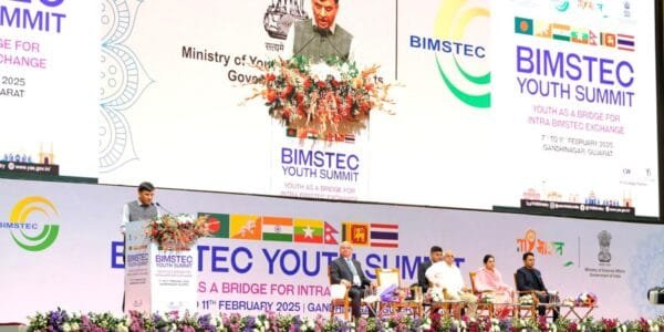 Union Minister Dr. Mansukh Mandaviya inaugurated the first ever BIMSTEC Youth Summit in Gandhinagar, Gujarat