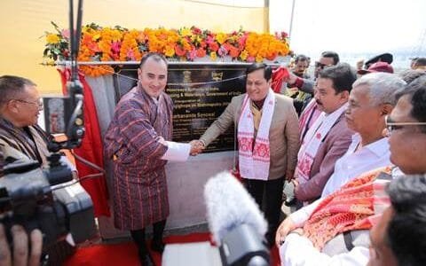 Union Minister Sarbananda Sonowal dedicates IWT Terminal at Jogighopa to the nation