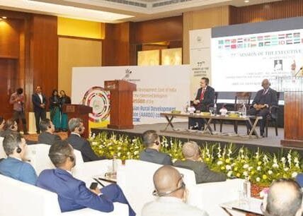 Union Minister Shivraj Singh Chouhan today addressed the inaugural ceremony of the 77th session of the Executive Committee of the African-Asian Rural Development Organization (AARDO)