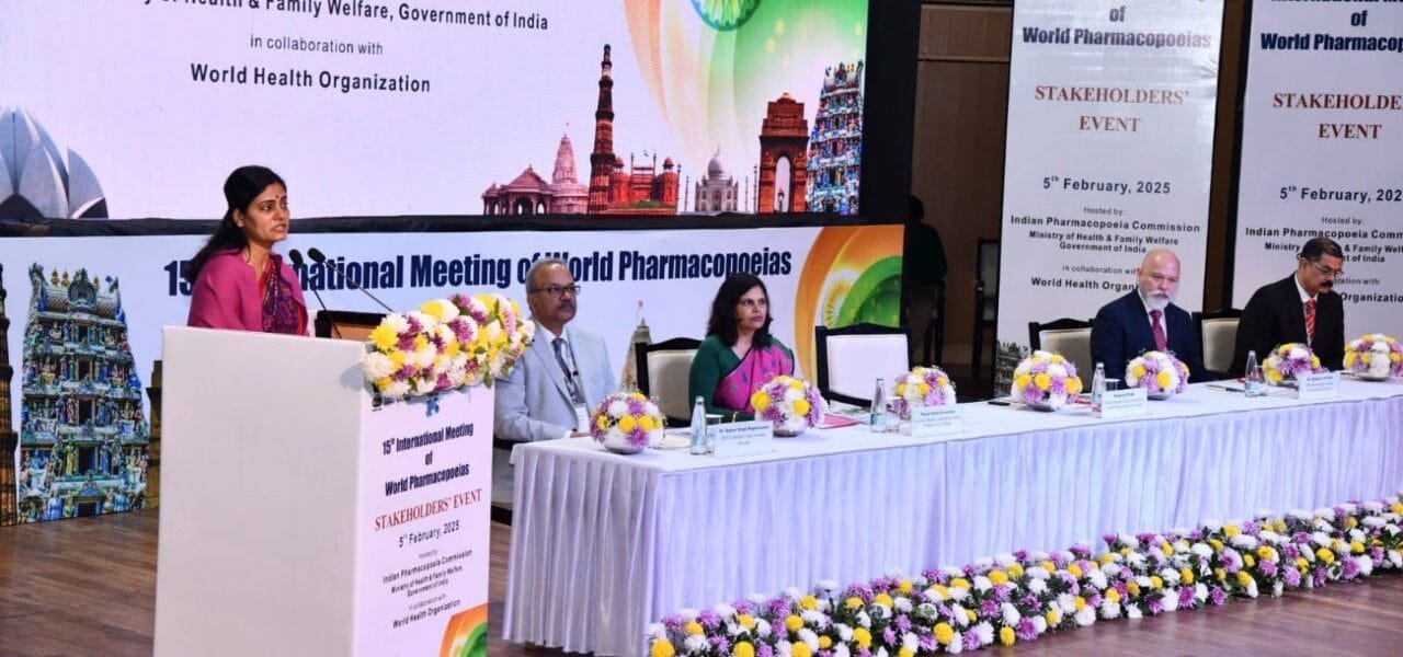 Union Minister of State for Health Anupriya Patel delivered the keynote address at the 15th International Meeting of the World Pharmacopoeia in New Delhi today