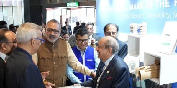 Union Textiles Minister Giriraj Singh visits Bharat Tex 2025 at Bharat Mandapam