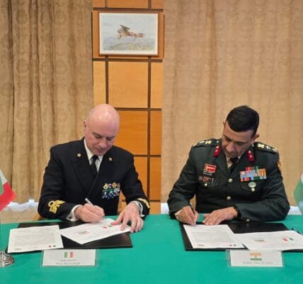 13th meeting of the India-Italy Military Cooperation Group (MCG) concluded in Rome, the capital of Italy