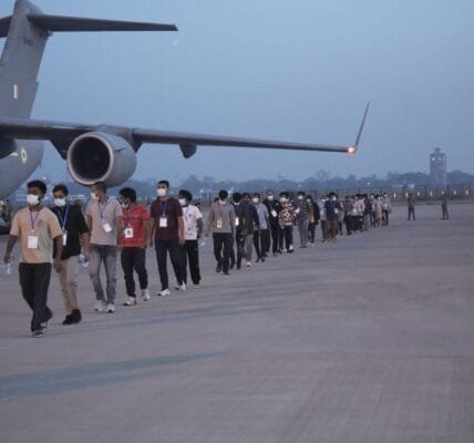 266 of the people caught in cyber crime in South East Asia were brought back to the country by Indian Air Force plane