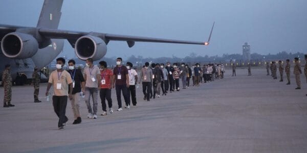 266 of the people caught in cyber crime in South East Asia were brought back to the country by Indian Air Force plane