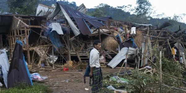 27 civilians killed and 30 injured in army air strike on pro-democracy protesters in Myanmar