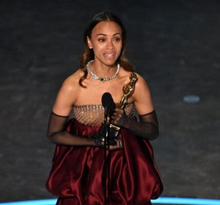 97th Academy Awards (Oscars) announced in Los Angeles, Zoe Saldana wins Best Supporting Actress