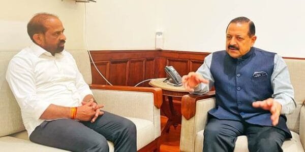 Andhra Pradesh Health Minister Satya Kumar meets Dr Jitendra Singh and seeks greater support from the Centre to promote biotechnology