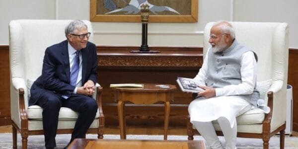 Bill Gates met PM Narendra Modi in New Delhi today