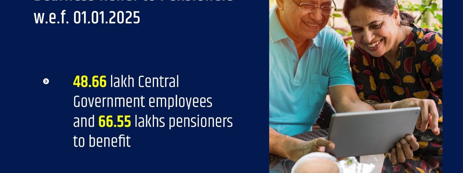 Cabinet approves release of additional instalment of Dearness Allowance to Central Government employees and Dearness Relief to pensioners from April 1