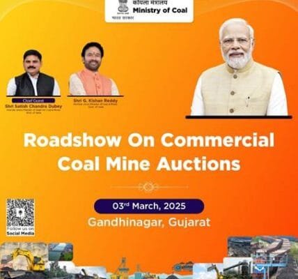 Coal Ministry to hold 3rd roadshow on commercial coal mine auction in Gandhinagar, Gujarat tomorrow