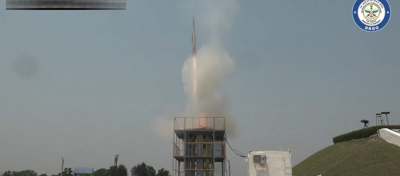 DRDO and Indian Navy successfully test fired short range surface to air missile