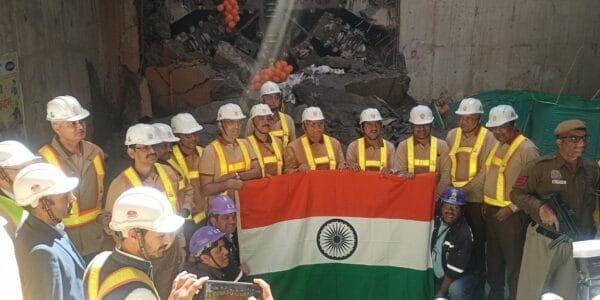 Delhi Metro today completed tunnel work for its Golden Metro Line in Vasant Kunj in the national capital