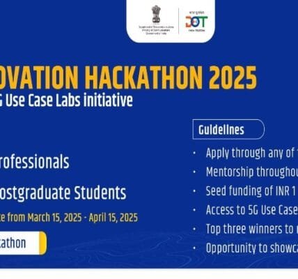 DoT) announces 5G Innovation Hackathon 2025
