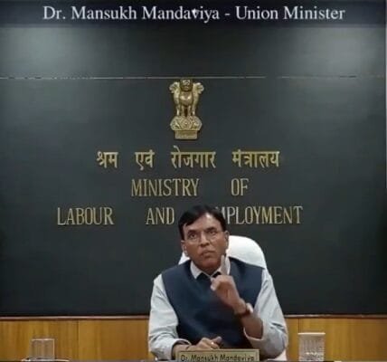 Dr Mansukh Mandaviya attended a seminar on health challenges and healthy lifestyle at ESIC Medical College and Hospital, Faridabad