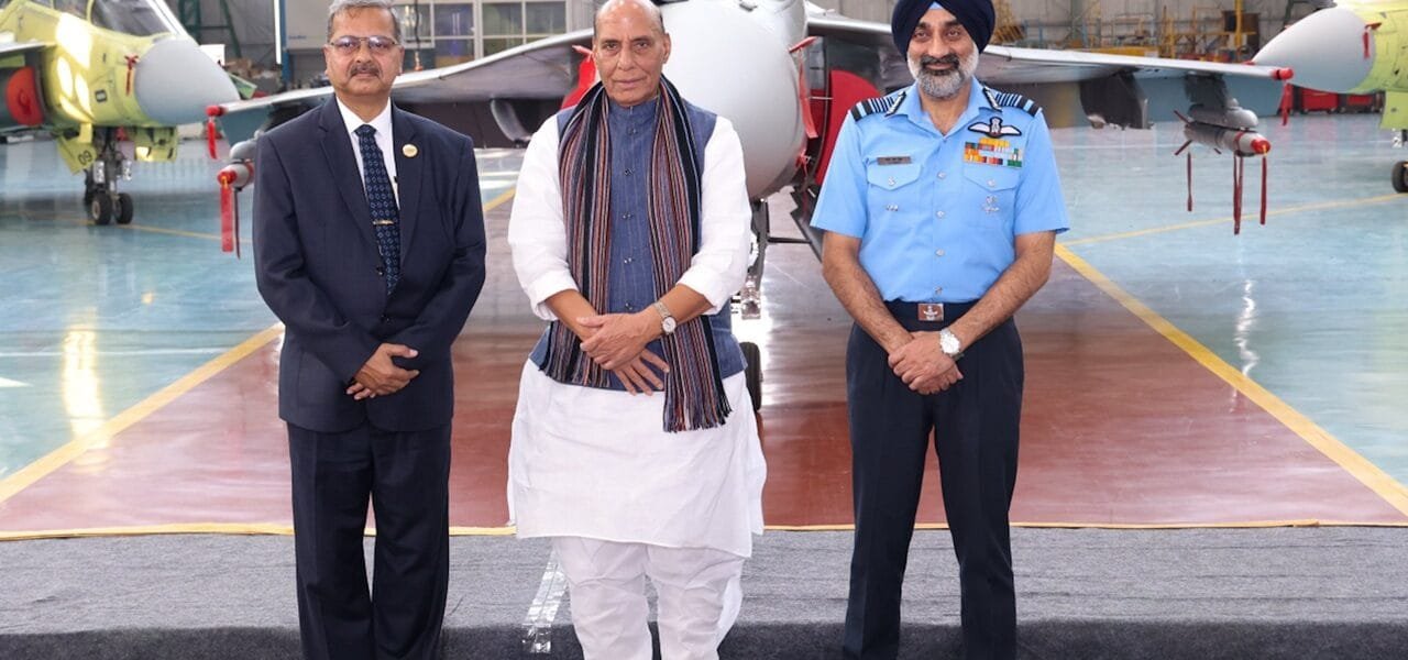 First rear fuselage for LCA Mk1A handed over to HAL by Indian private industry in presence of Defence Minister in Bengaluru