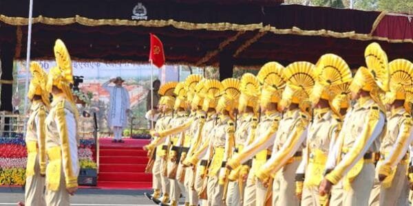 Home Minister Amit Shah today attended the CISF Foundation Day parade in Takkolam, Tamil Nadu as the chief guest