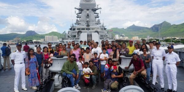 INS Imphal completes visit to Port Louis for National Day celebrations