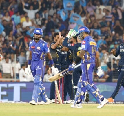 In IPL Cricket, Gujarat Titans beat Mumbai Indians by 36 runs in Ahmedabad