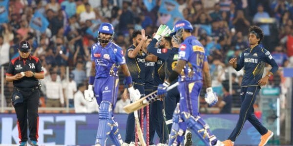 In IPL Cricket, Gujarat Titans beat Mumbai Indians by 36 runs in Ahmedabad