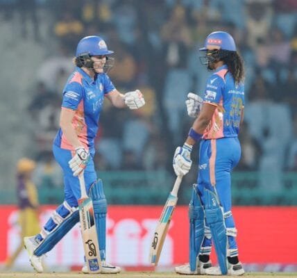 In Women's Premier League Cricket yesterday, Mumbai Indians defeated UP Warriors by 6 wickets