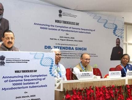 India achieves milestone in TB research Dr Jitendra Singh announces completion of 10,000 genome sequences of Mycobacterium tuberculosis