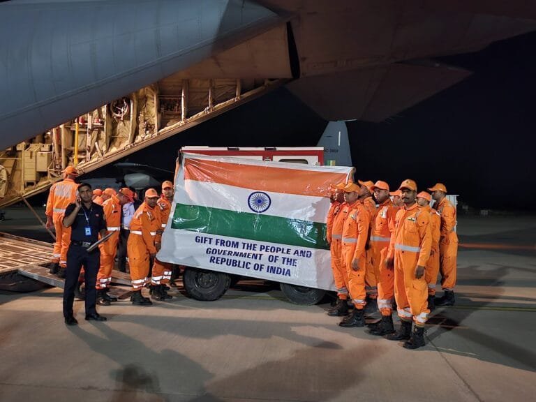 भारत ने भूकंप प्रभावित म्यांमार को लगभग 15 टन राहत सामग्री भेजी