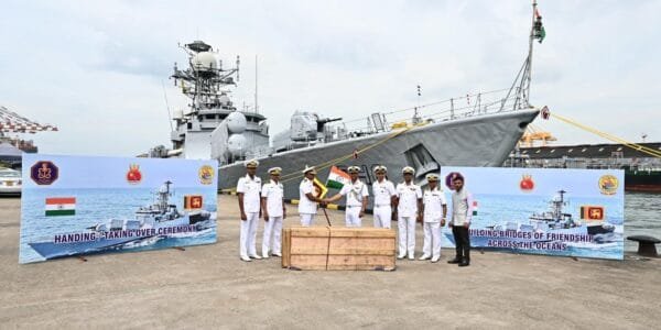 Indian Naval Ship Kuthar reached Colombo, Sri Lanka