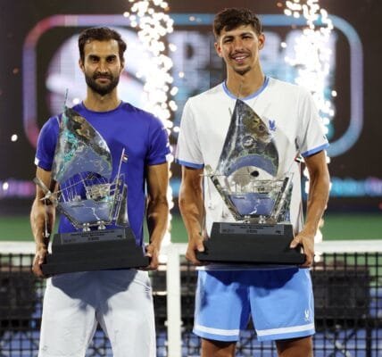 India's Yuki Bhambri and Australia's Alexei Popyrin pair won the men's doubles title at the Dubai Open Tennis Championship