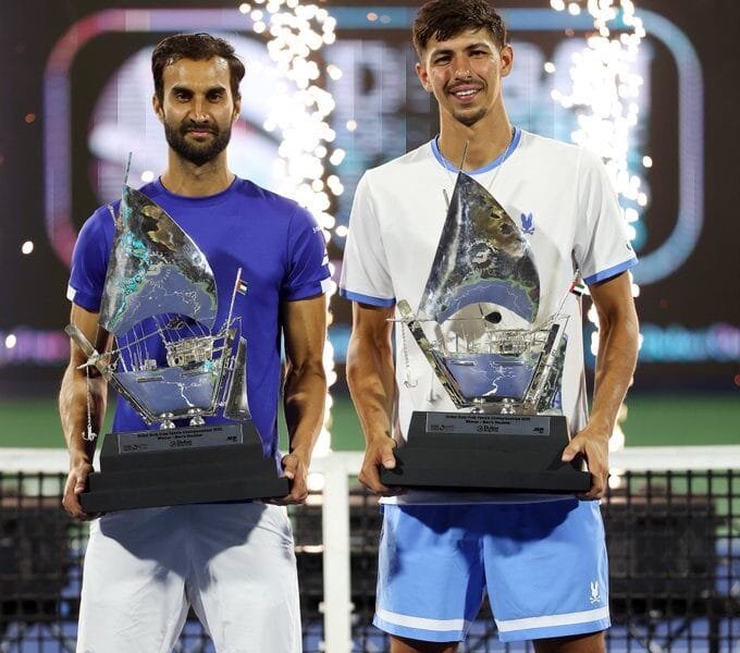India's Yuki Bhambri and Australia's Alexei Popyrin pair won the men's doubles title at the Dubai Open Tennis Championship