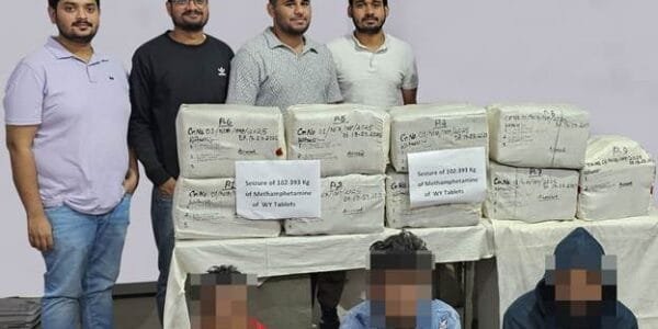 NCB seizes huge consignment of methamphetamine pills worth Rs 88 crore from Imphal and Guwahati zones, arrests 4 members of international drug mafia
