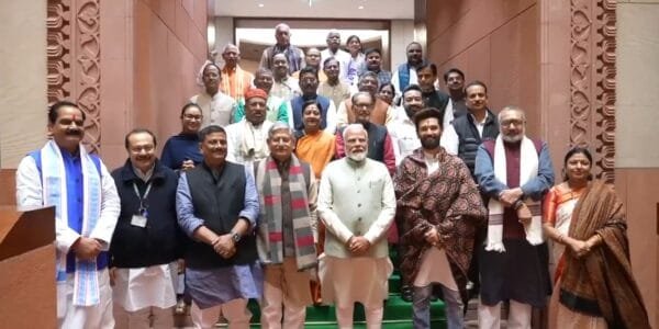 NDA MPs from Bihar hold meeting in New Delhi to discuss strategy for upcoming assembly elections in the state