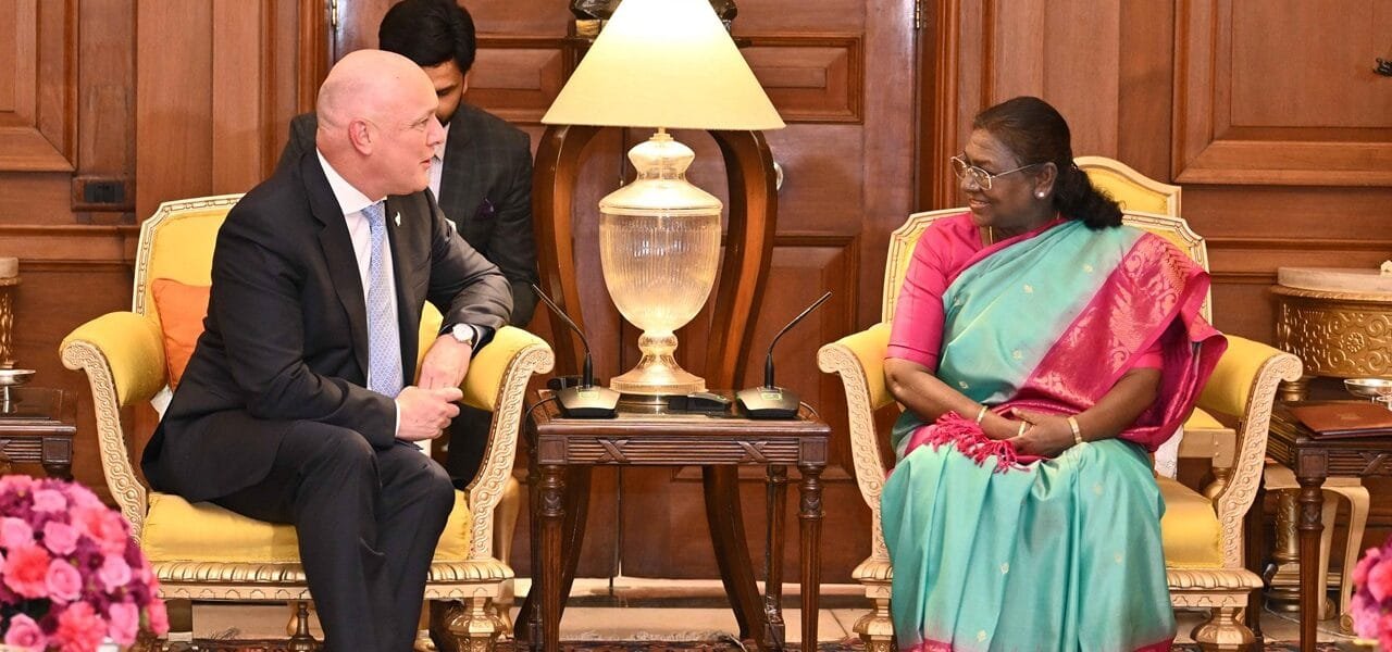 New Zealand Prime Minister Christopher Luxon met President Draupadi Murmu today
