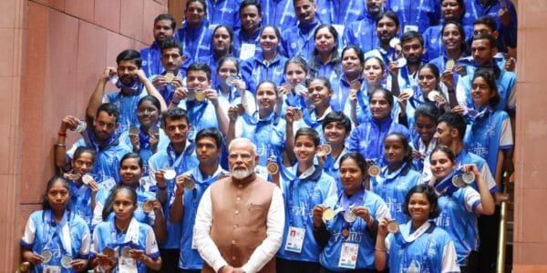 PM Modi congratulates Indian contingent for winning 33 medals at Special Olympics World Winter Games