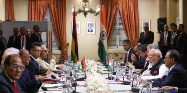 PM Narendra Modi holds delegation level talks with PM Navin Chandra Ramgoolam of Mauritius