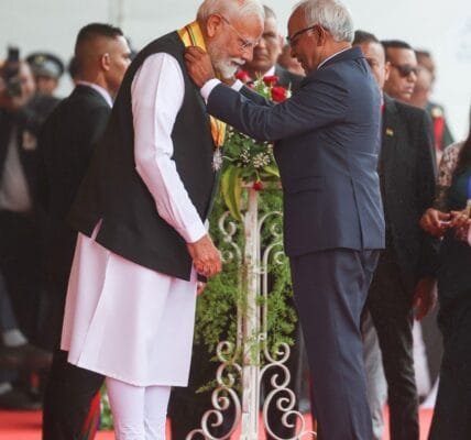 PM Narendra Modi received Mauritius' highest civilian honour at Mauritius National Day celebrations