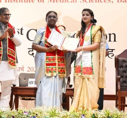 President Draupadi Murmu attended the convocation ceremony of AIIMS, Bathinda today