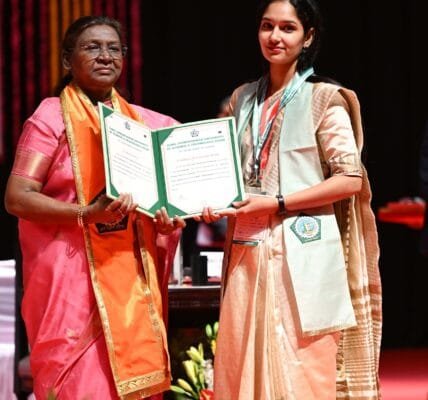 President Draupadi Murmu attended the convocation of Guru Jambheshwar University of Science and Technology, Hisar, Haryana