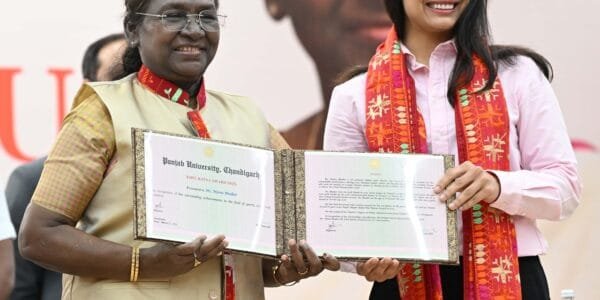 President Draupadi Murmu attended the convocation of Punjab University in Chandigarh today