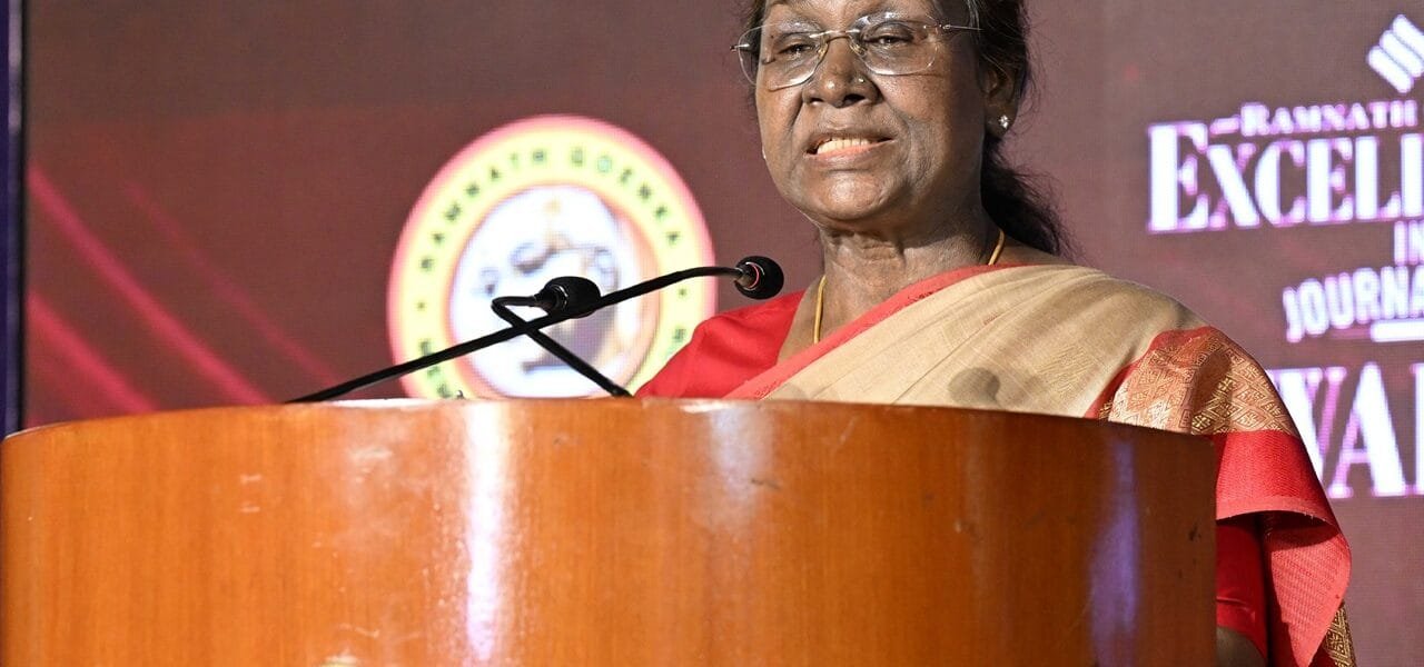 President Draupadi Murmu presented the 19th Ramnath Goenka Outstanding Journalism Awards at a function held in New Delhi today