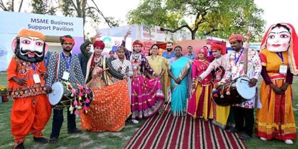 President Draupadi Murmu visited Udyam Utsav at Rashtrapati Bhavan today