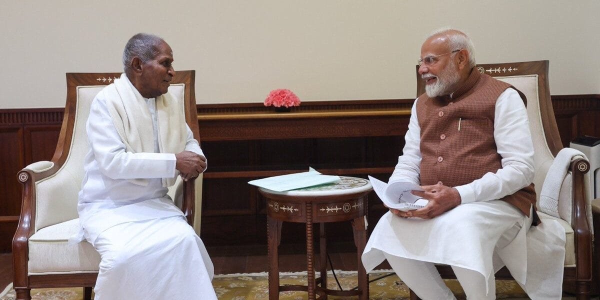 Rajya Sabha MP Thiru Ilaiyaraaja met Prime Minister Narendra Modi in New Delhi today