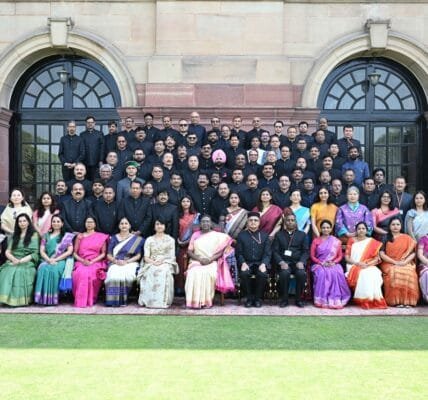 State Civil Services Officers attending 126th Induction Training Programme at LBSNAA meet President