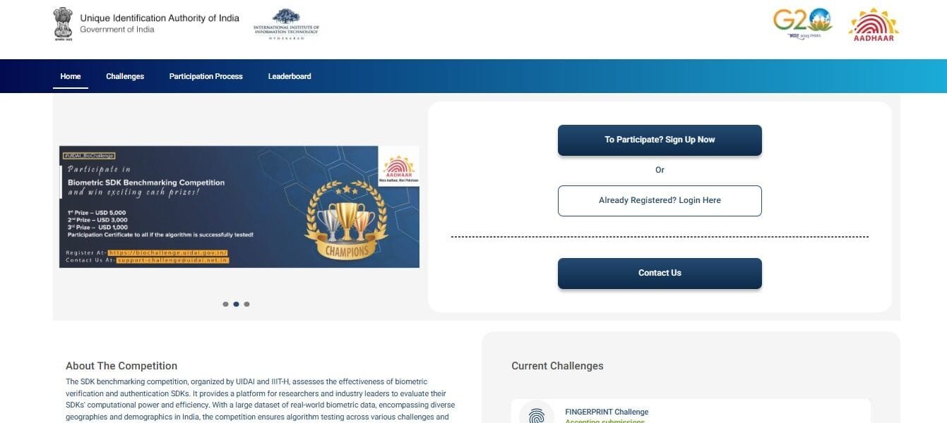 UIDAI and IIIT-H launch Biometric Challenge to test age non-convertibility in fingerprint algorithms