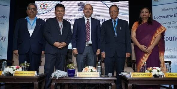 Union Cooperative Secretary Dr. Ashish Kumar Bhutani addressed as the Chief Guest on the first foundation year of Cooperative Election Authority in New Delhi today