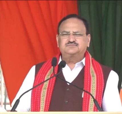 Union Health Minister JP Nadda announced CM Balika Samridhi Yojana and CM Kanya Atmanirbhar Yojana in Tripura