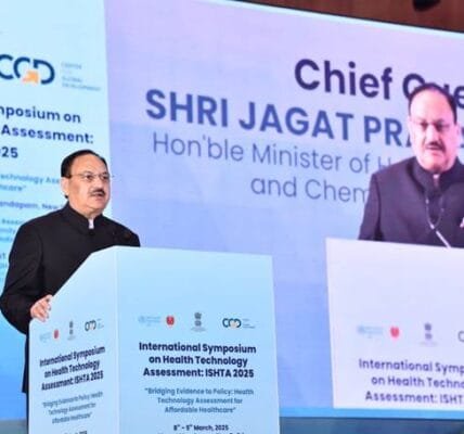 Union Health Minister JP Nadda inaugurated the 3rd International Symposium on Health Technology Assessment 2025