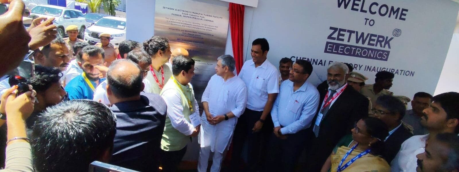 Union Railway Minister Ashwini Vaishnav today inaugurated the new campus of Jetwork Electronics at Sriperumbudur, Tamil Nadu