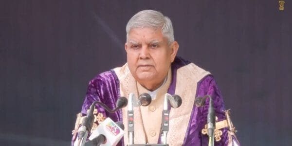 Vice President Jagdeep Dhankhar addresses the convocation of Mata Harki Devi Group of Institutions in Odhan