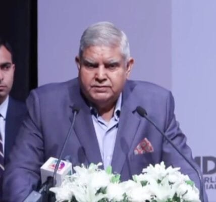 Vice President Jagdeep Dhankhar delivers inaugural address at the first 'Murli Deora Memorial Dialogue' on 'Leadership and Governance' in Mumbai